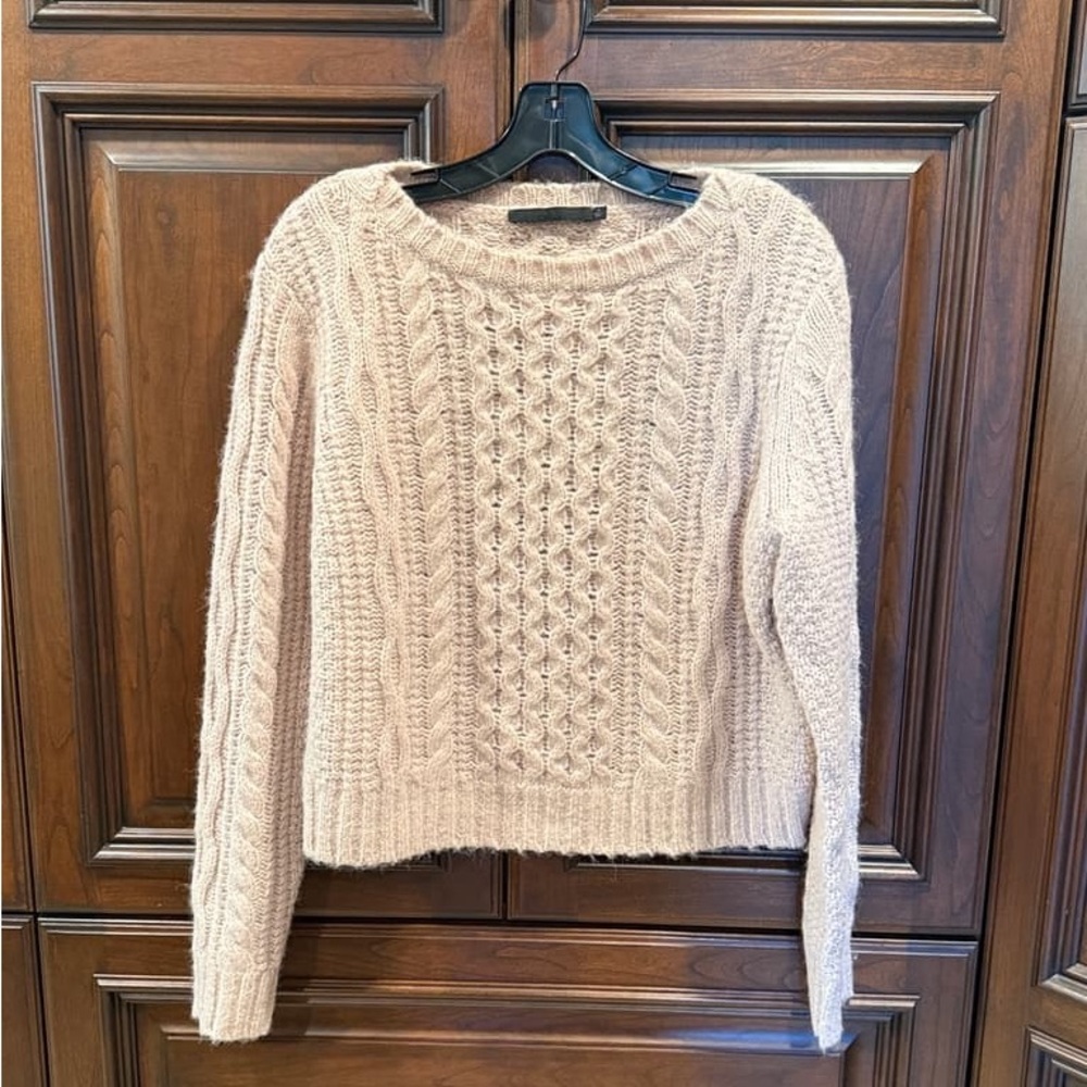Jenni Kayne Textured Knit Sweater in Beige